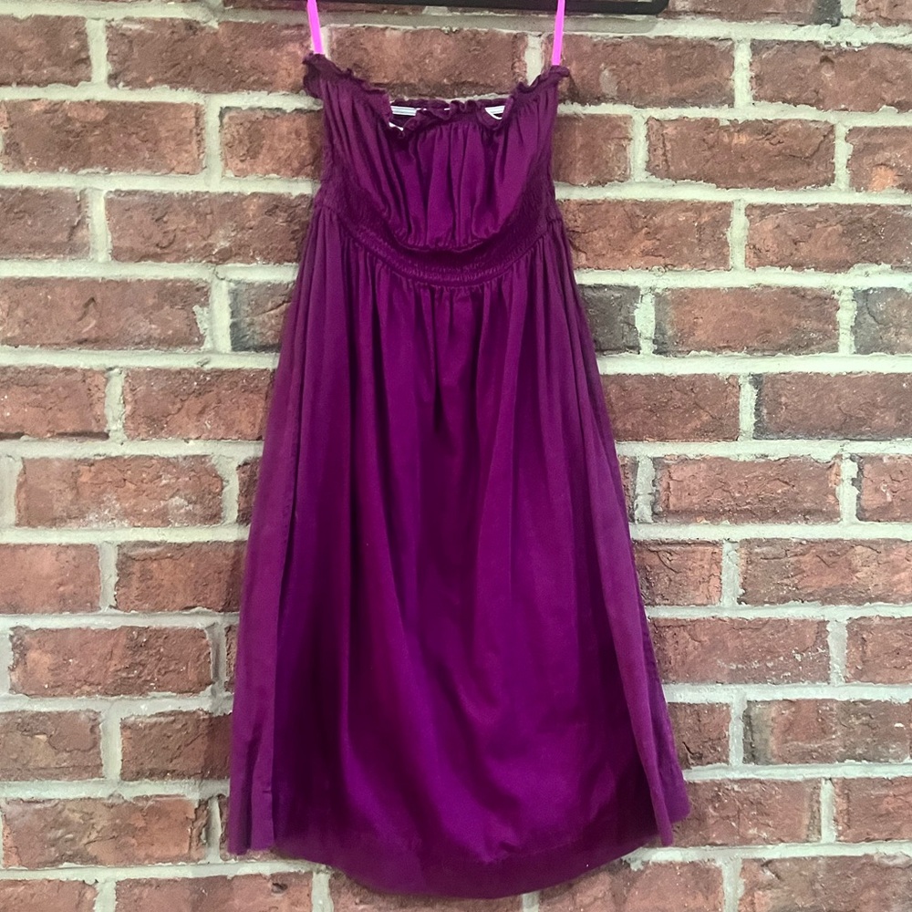 Free People purple strapless sundress